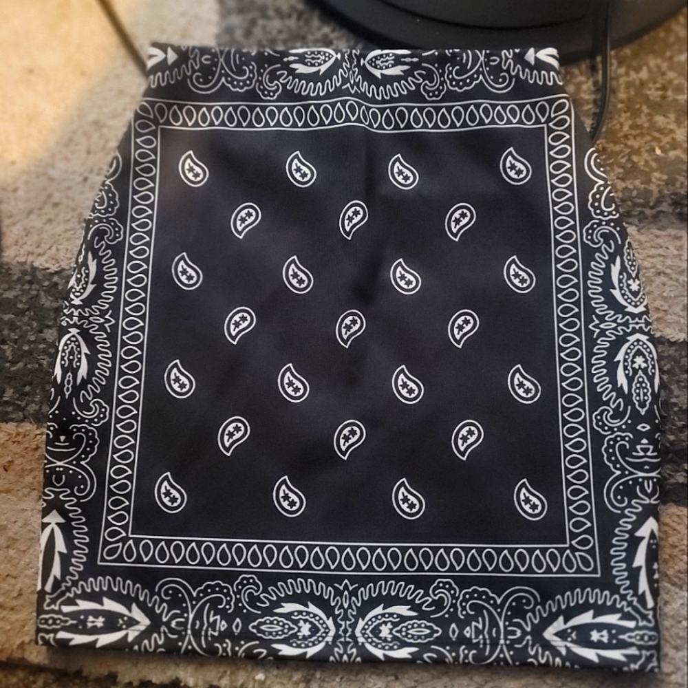 Bandana print mini skirt